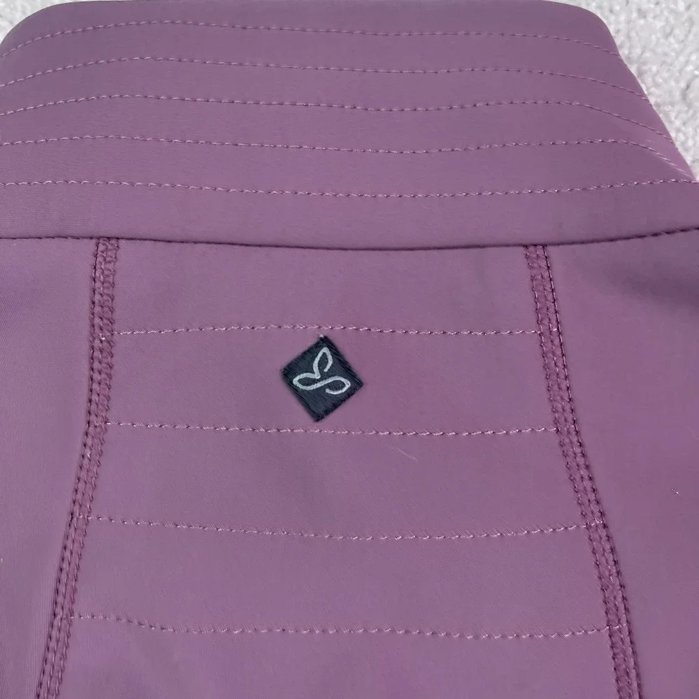 Prana Jacket Womens XL Purple Keva Softshell Full Zip Fleece Lined Coat Outdoors